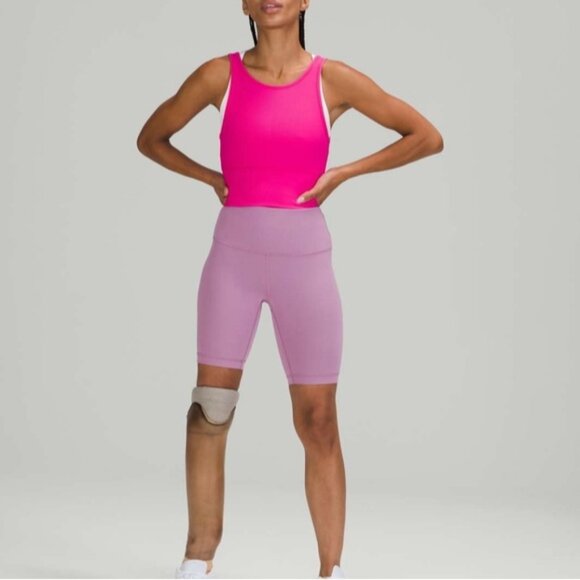 Lululemon Power Pivot Tank Top *Rib Sonic Pink - Picture 3 of 9